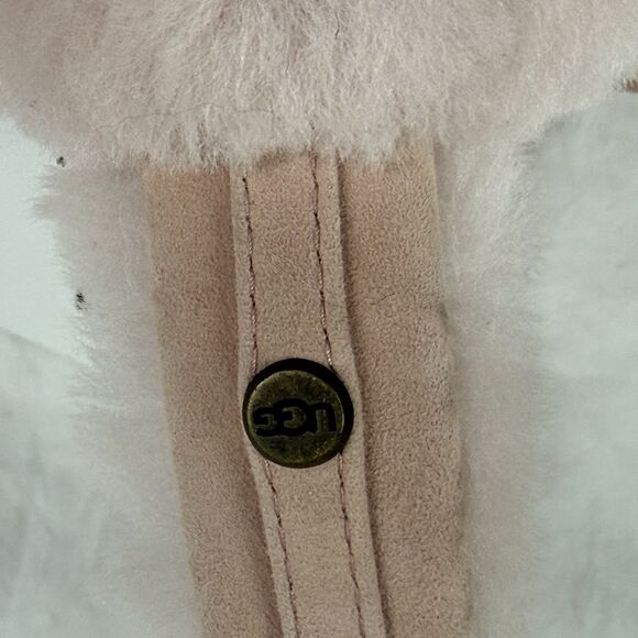 NEW UGG Fur Sheepskin Shearling Earmuffs Pink Cloud Ear Warmer OS main image 6